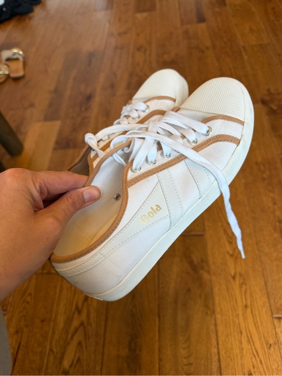 Gola Shoes - Gola x J Crew Coaster Smash Low sneakers never worn size 8 ladies white gold